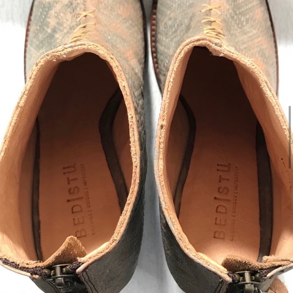 BED STU ONSET P. Peep Toe Booties Size 10 - Picture 10 of 13